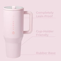 Water Bottle with Handle & Flip Straw