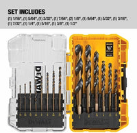 Drill Bit Set, 3-Flats Shank