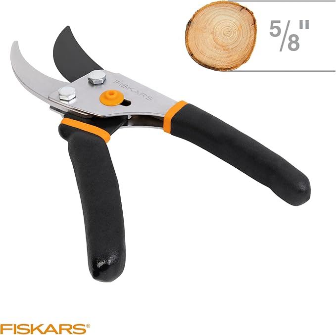 Gardening Scissors with Sharp, Rust Resistant Steel Blade
