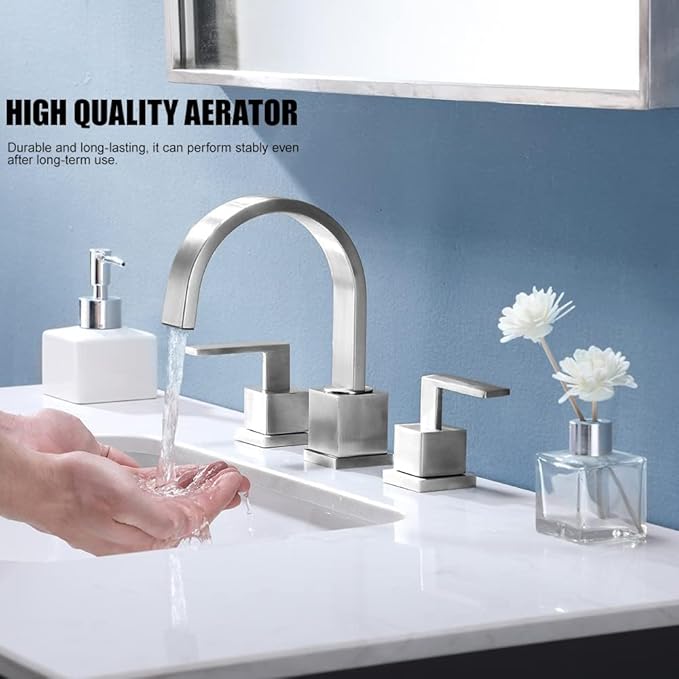 Brushed Nickel Bathroom Faucet