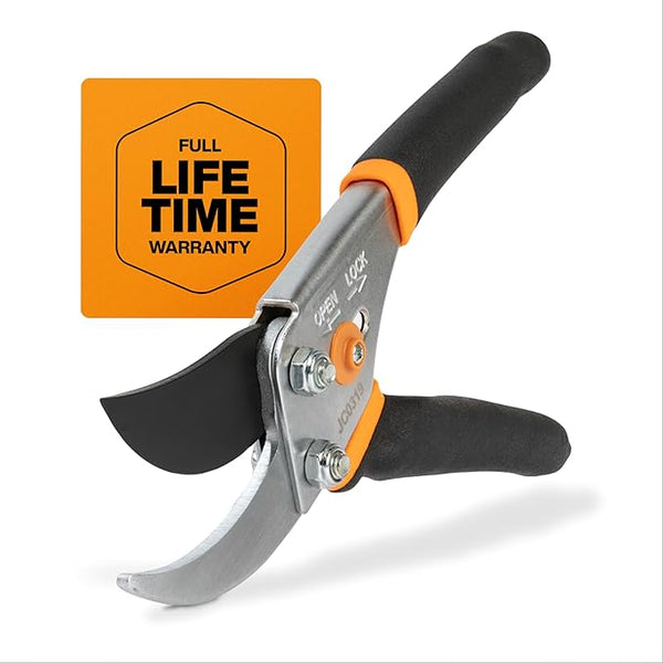 Gardening Scissors with Sharp, Rust Resistant Steel Blade