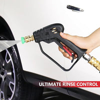 Short Pressure Washer Gun with Swivel, Anti-Tangle Design