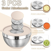 Umite Chef Mixing Bowls with Airtight Lids Set