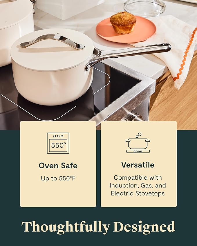 Nonstick Ceramic Sauce Pan with Lid