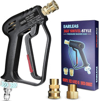 Short Pressure Washer Gun with Swivel, Anti-Tangle Design